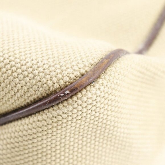 GUCCI Wood handle Handbag 106493 beige canvas Women - Picture 11 of 13